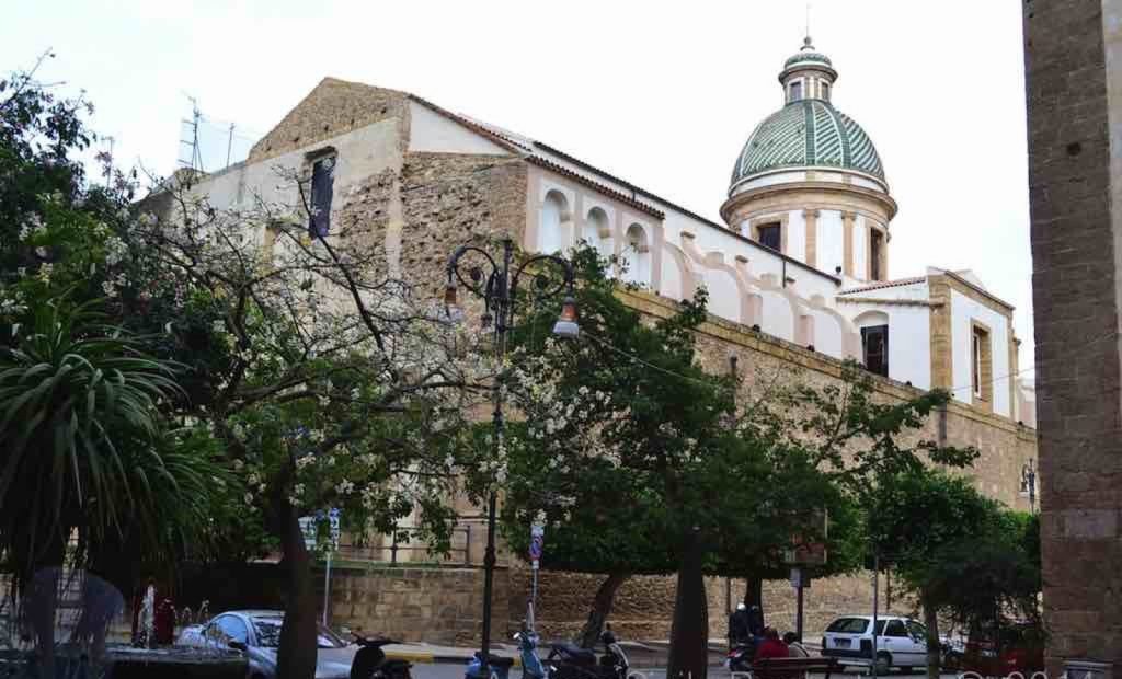 The domed cathedral of Sciacca on the south-west coast of Sicily